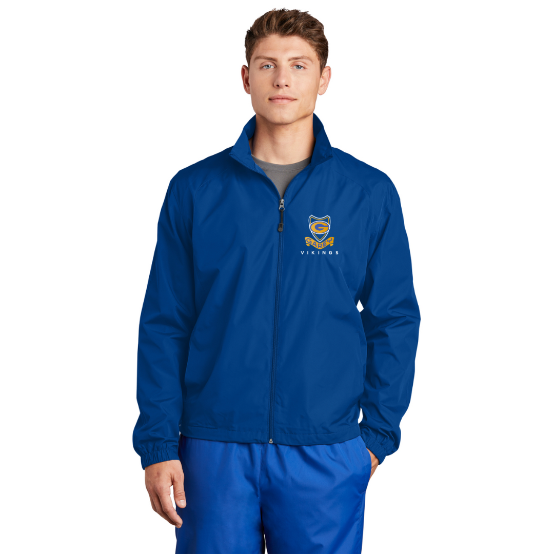 Men's Sport-Tek Full-Zip Embroidered Wind Jacket