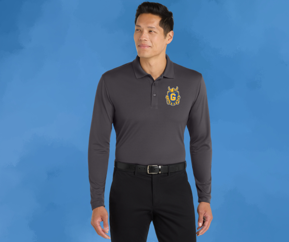 Port Authority® Dry Zone UV Micro-Mesh Long Sleeve Polo