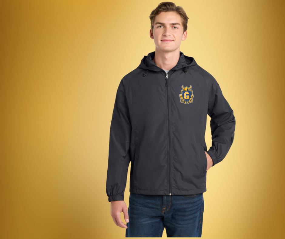 Sport-Tek® Hooded Raglan Wind Breaker Jacket