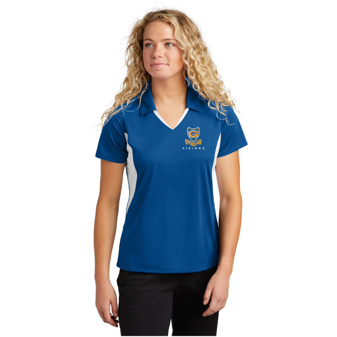 Sport-Tek Ladies Side Blocked Micropique Sport-Wick Embroidered Polo