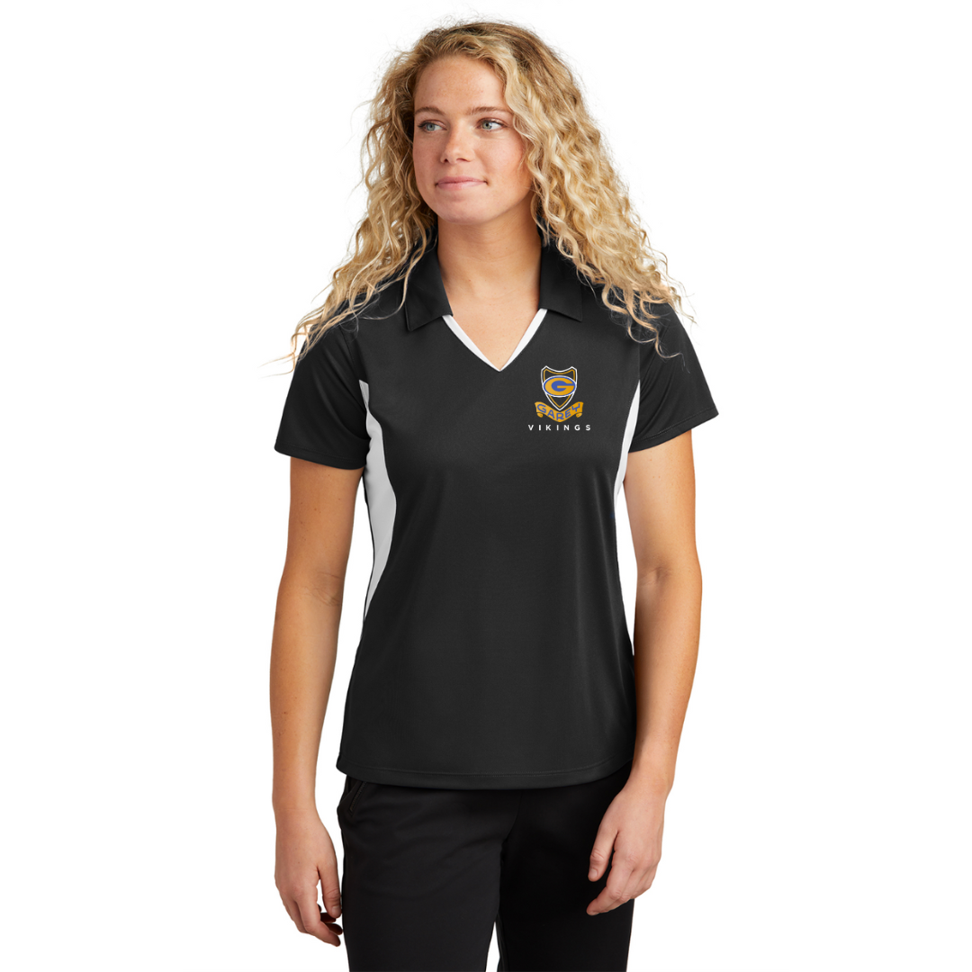 Sport-Tek Ladies Side Blocked Micropique Sport-Wick Embroidered Polo
