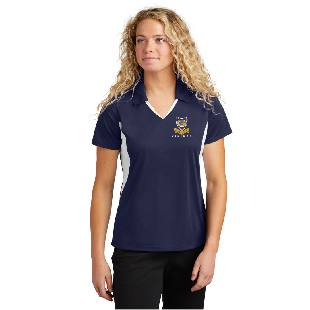 Sport-Tek Ladies Side Blocked Micropique Sport-Wick Embroidered Polo