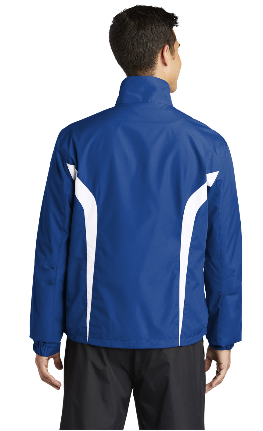 Men's Sport-Tek Embroidered Colorblock Raglan Jacket