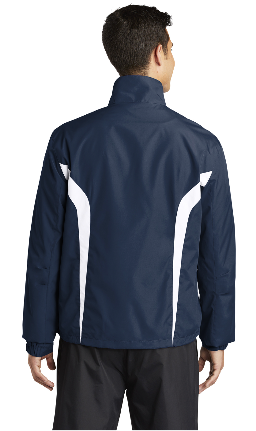 Men's Sport-Tek Embroidered Colorblock Raglan Jacket