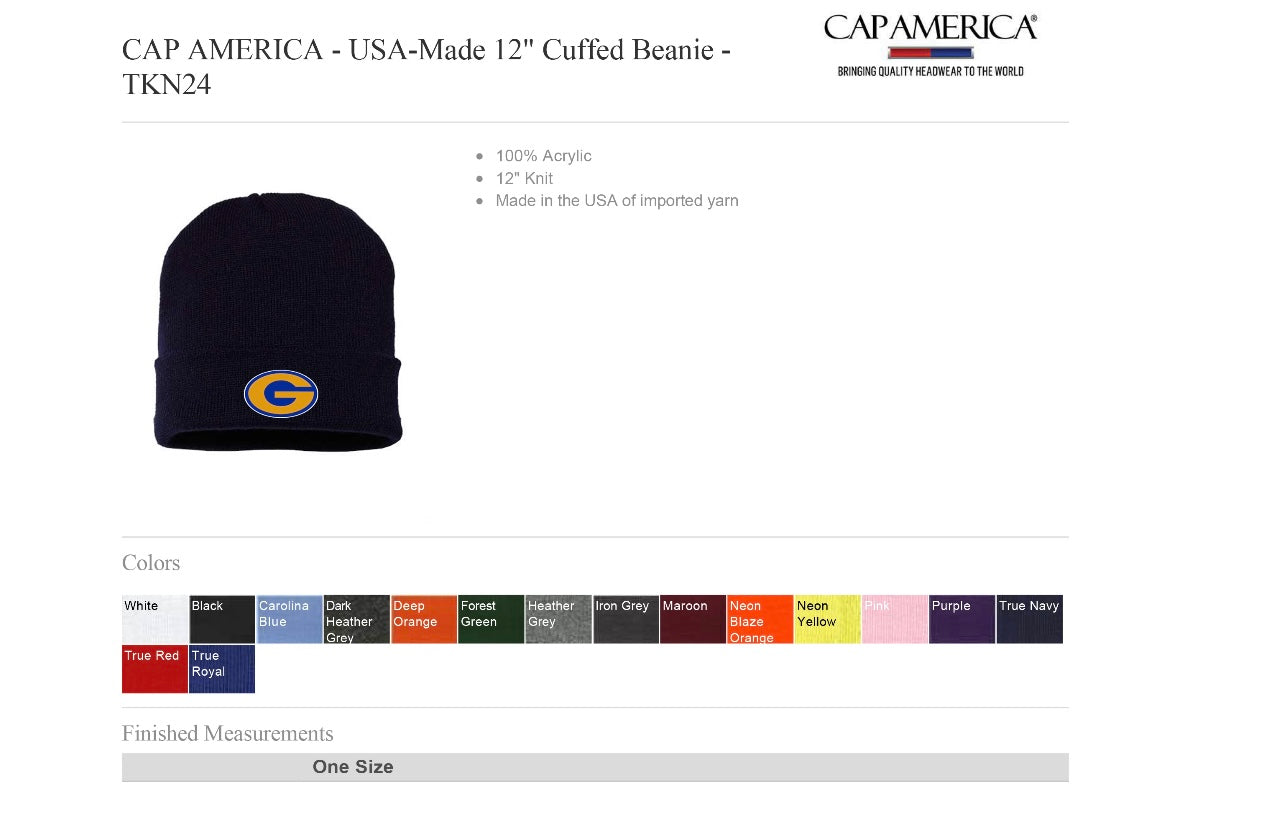 Embroidered Beanie