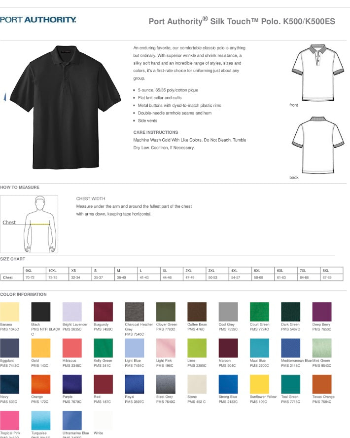 Men's Embroidered Polo