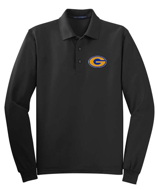 Men's Embroidered Long Sleeve Polo