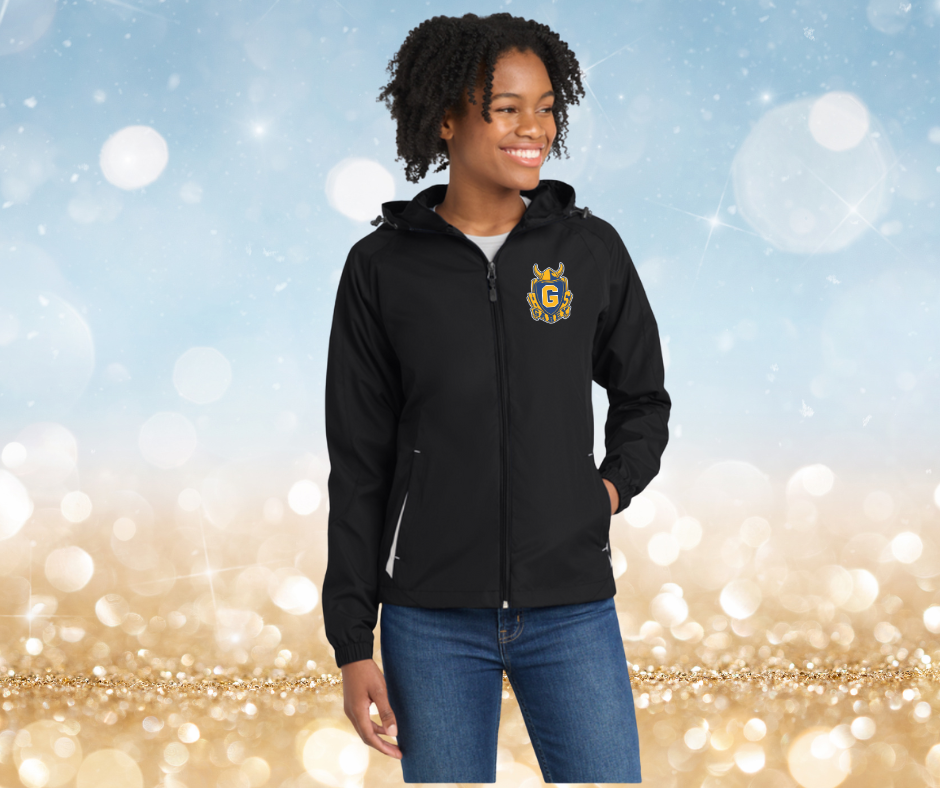 Sport-Tek® Women's Colorblock Hooded  Embroidered Raglan Jacket