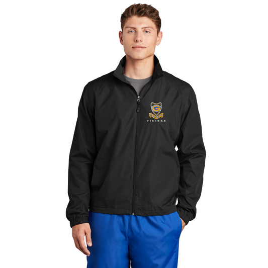Men's Sport-Tek Full-Zip Embroidered Wind Jacket