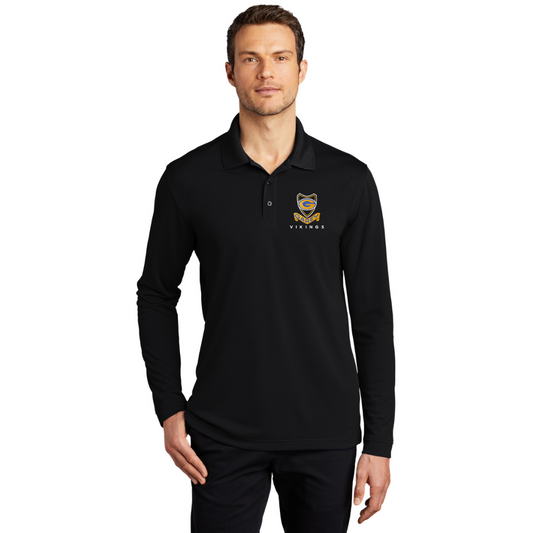 Port Authority Dry Zone UV Micro-Mesh Long Sleeve Polo