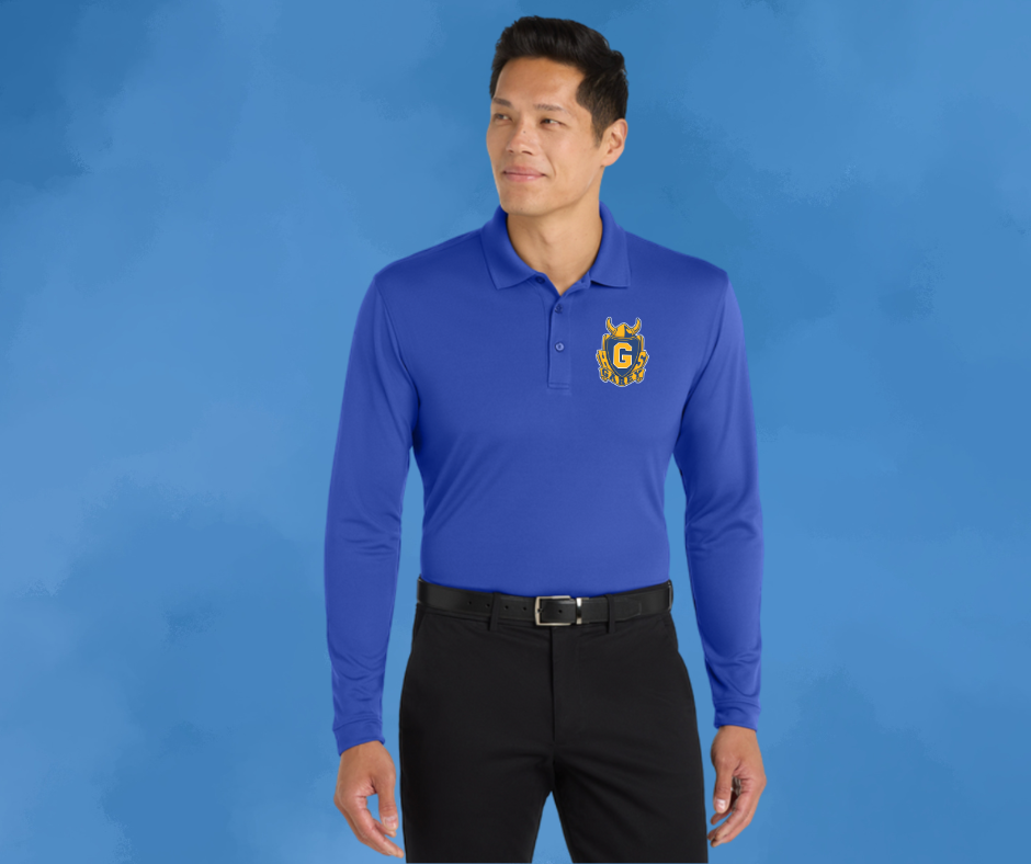 Port Authority® Dry Zone UV Micro-Mesh Long Sleeve Polo