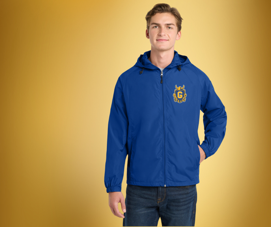 Sport-Tek® Hooded Raglan Wind Breaker Jacket