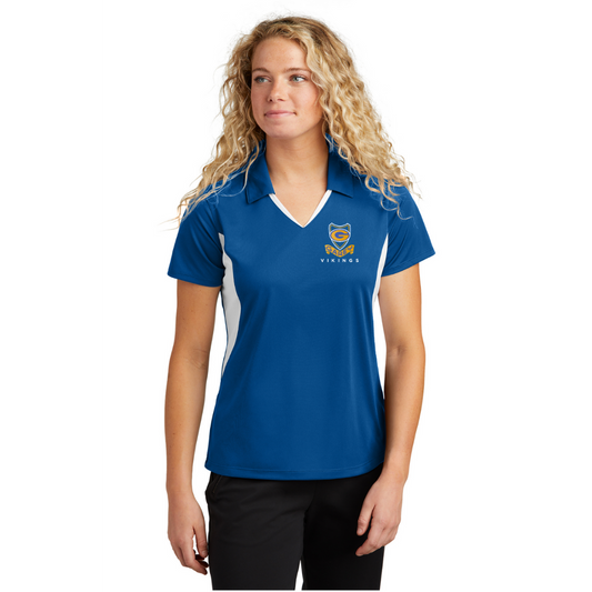 Sport-Tek Ladies Side Blocked Micropique Sport-Wick Embroidered Polo