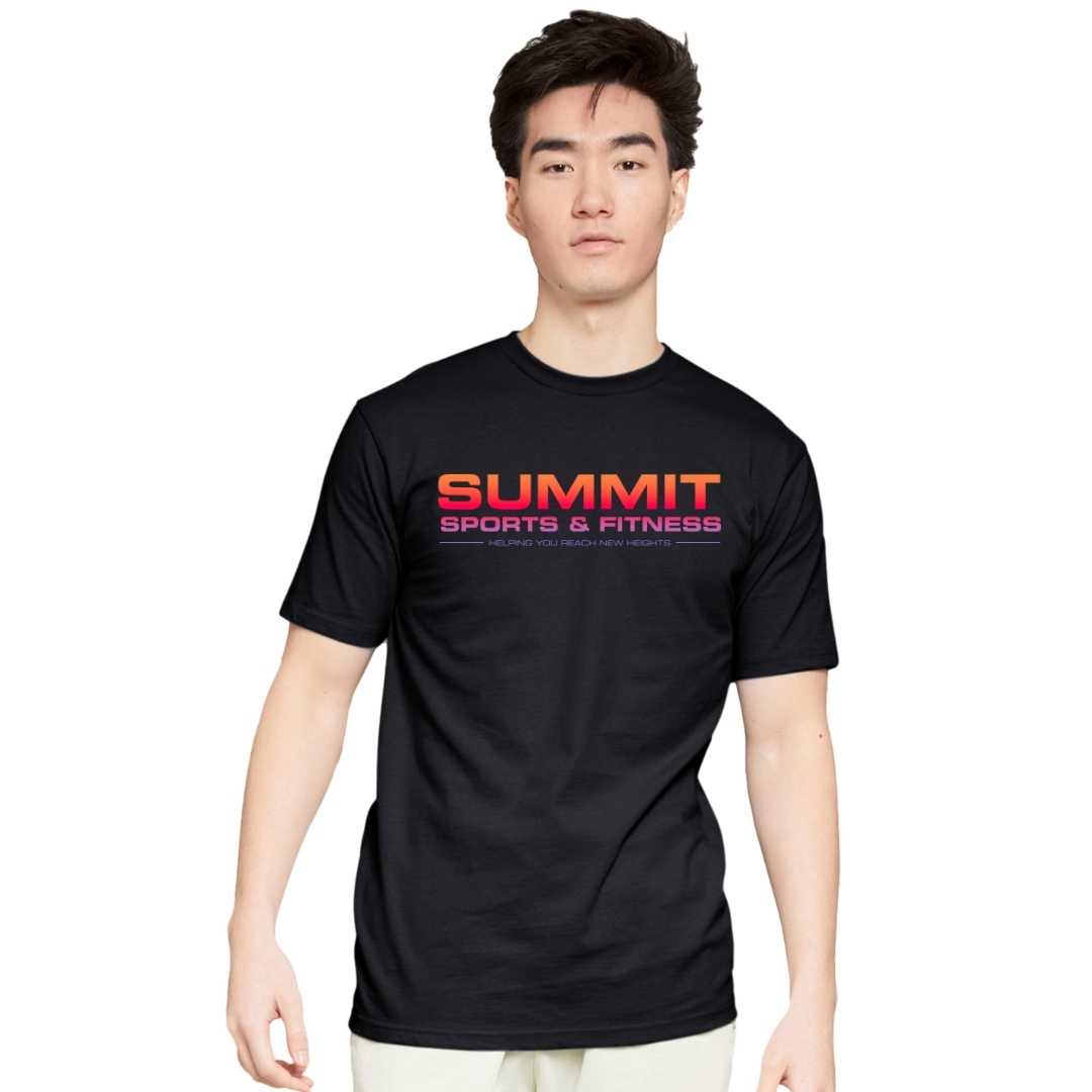 Summit Sports & Fitness Sunset Text Tee