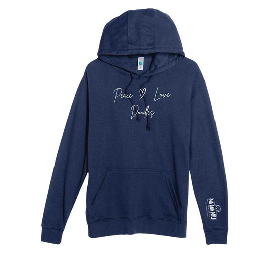 Peace, Love, Doodles French Terry Hoodie
