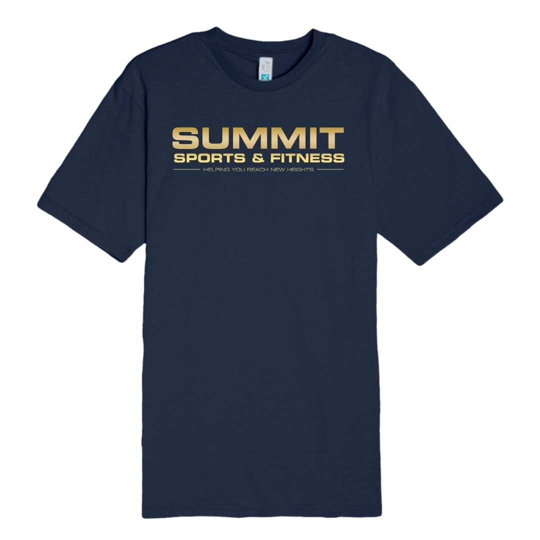 Summit Sports & Fitness Gold Text Tee