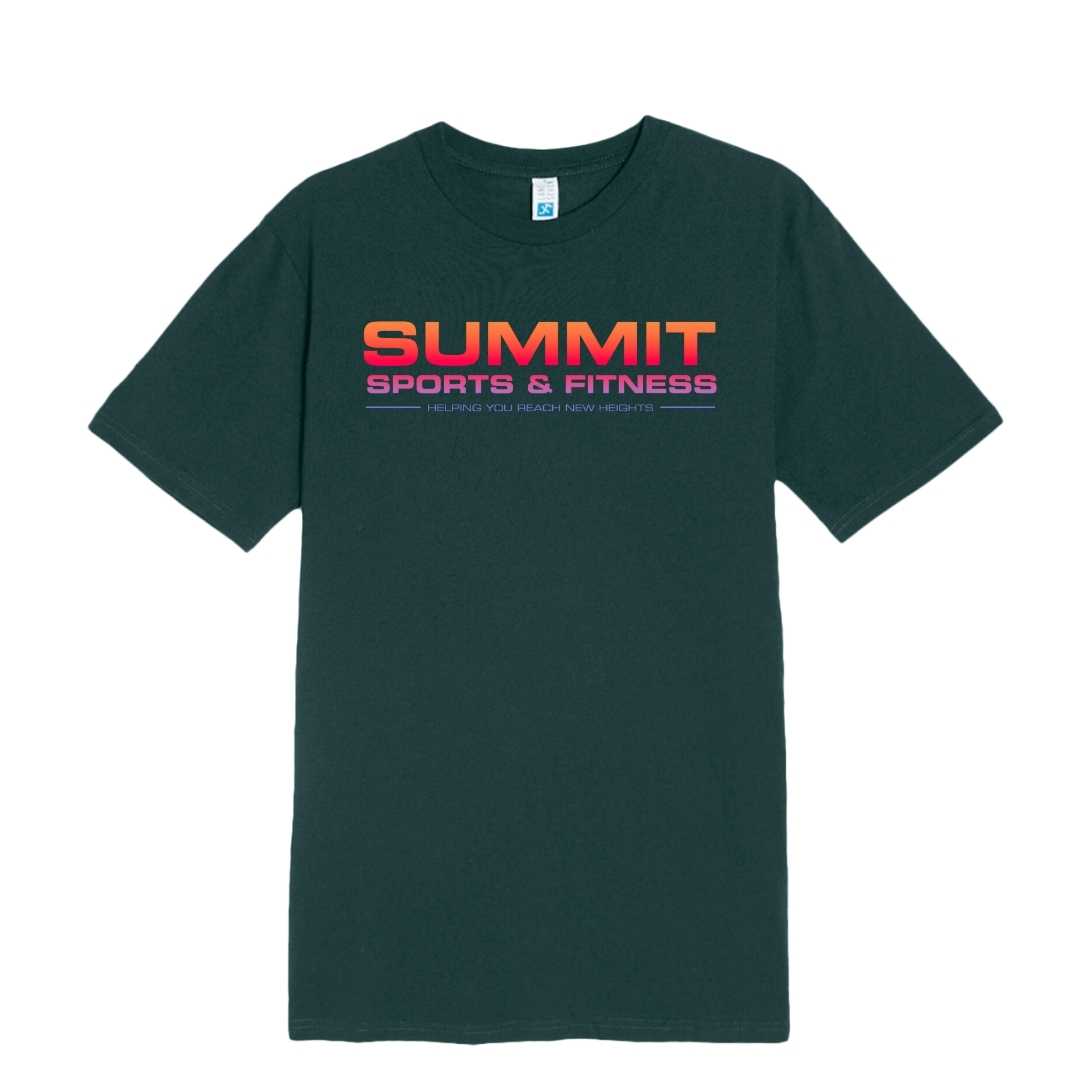 Summit Sports & Fitness Sunset Text Tee