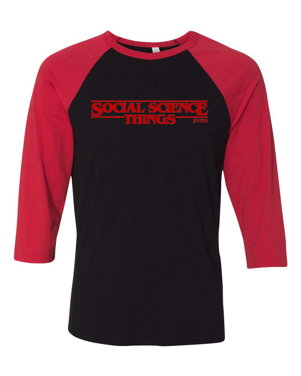 Social Science Things 3/4th Sleeve Baseball Tee